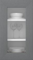 Pine door, Feeling, JPP45LA, Dust Grey (clear glass)