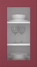 Painted door, Bravura, PM16LA, Cranberry (clear glass)