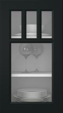 Painted door, Pigment, PM40KA, Black (clear glass)