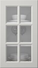 Painted door, Pigment, PM40RU, Grey (clear glass)