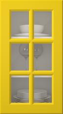 Painted door, Pigment, PM40RU, Yellow (clear glass)