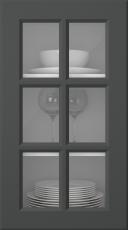Painted door, Pigment, PM40RU, Anthracite (clear glass)