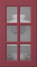 Painted door, Pigment, PM40RU, Cranberry (clear glass)