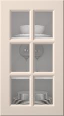 Painted door, Pigment, PM40RU, Vanilla Cream (clear glass)