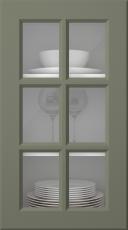 Painted door, Pigment, PM40RU, Rosemary (clear glass)