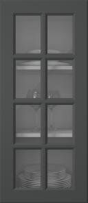 Painted door, Pigment, PM40RUK, Anthracite (clear glass)