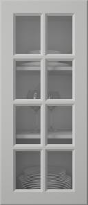 Painted door, Pigment, PM40RUK, Light Grey (clear glass)