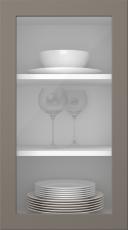 Painted door, Petite, PM60LA, Sparrow (clear glass)