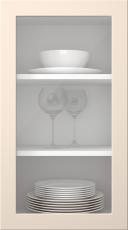 Painted door, Petite, PM60LA, Vanilla Cream (clear glass)