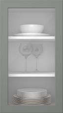 Painted door, Petite, PM60LA, Dust Grey (clear glass)