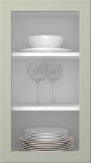 Painted door, Petite, PM60LA, Sage (clear glass)