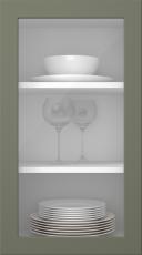 Painted door, Petite, PM60LA, Rosemary (clear glass)