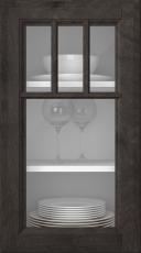 Birch door, Softline, PP23KA, Espresso (clear glass)