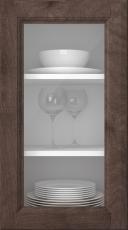 Birch door, Softline, PP23LA, Hazelnut (clear glass)