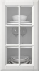 Birch door, Softline, PP23RU, Translucent white (clear glass)