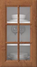 Birch door, Softline, PP23RU, French walnut (clear glass)