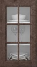 Birch door, Softline, PP23RU, Hazelnut (clear glass)