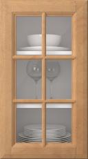 Birch door, Softline, PP23RU, Hazel (clear glass)