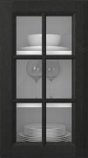Birch door, Softline, PP23RU, Black (clear glass)