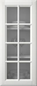 Birch door, Softline, PP23RUK, Translucent white (clear glass)