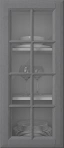 Birch door, Softline, PP23RUK, Grey (clear glass)