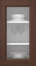 Oak door, Natural, PP54LA, Pecan (clear glass)