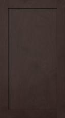 Birch door, Frame, PP60, Dark brown