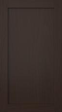 Oak door, Frame, PP60, Dark brown