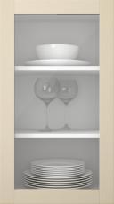 Birch door, Frame, PP60LA, Vanilla (clear glass)