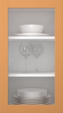 Birch door, Frame, PP60LA, Saffron (clear glass)