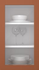 Birch door, Frame, PP60LA, Chili (clear glass)