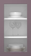 Birch door, Frame, PP60LA, Lavender (clear glass)
