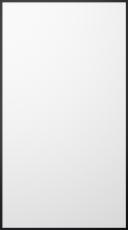Aluminium frame door, Light, TAL30, Black (Glossy white)