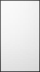 Aluminium frame door, Light, TAL30, Black (Glossy white)
