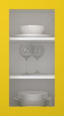 Painted door, Preesens, TM10LA, Yellow (clear glass)