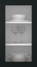 Painted door, Step, TM65LA, Black (clear glass)