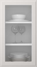 Painted door, Step, TM65LA, Arctic White (clear glass)