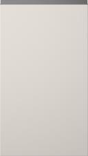 Lacquered door, Variant, TML874Y, Seashell white, matt  (ph41 black handle)