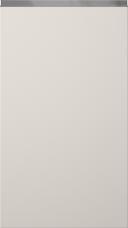 Lacquered door, Variant, TML874Y, Seashell white, matt  (ph50 MetalGrey handle)
