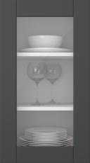 Painted door, Stripe, TMU11LA, Anthracite (clear glass)