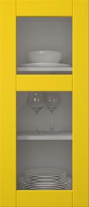 Painted door, Simple, TMU13KPOLA2, Yellow (clear glass)