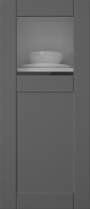 Painted door, Simple, TMU13KPOLA, Graphite Grey (clear glass)
