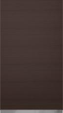 Oak door M-Classic TP43V4A, Dark brown (ph50 MetalGrey handle)