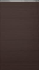Oak door M-Classic TP43V4Y, Dark brown (ph50 MetalGrey handle)