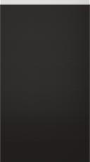 Oak door M-Classic TP43V4Y, Black (ph49 white handle)
