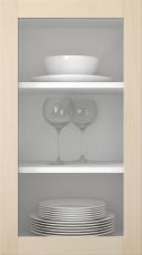 Birch door, Elegant, TP60LA, Lacquered (clear glass)