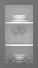 Birch door, Elegant, TP60LA, Grey (clear glass)
