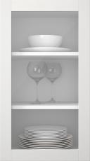 Birch door, Elegant, TP60LA, White (clear glass)