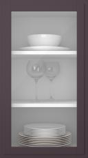 Birch door, Format, TP68LA, Aubergine (clear glass)