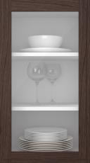 Oak door, Format, TP68LA, Pecan (clear glass)